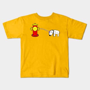 Hydrant Dog in Reverse Kids T-Shirt